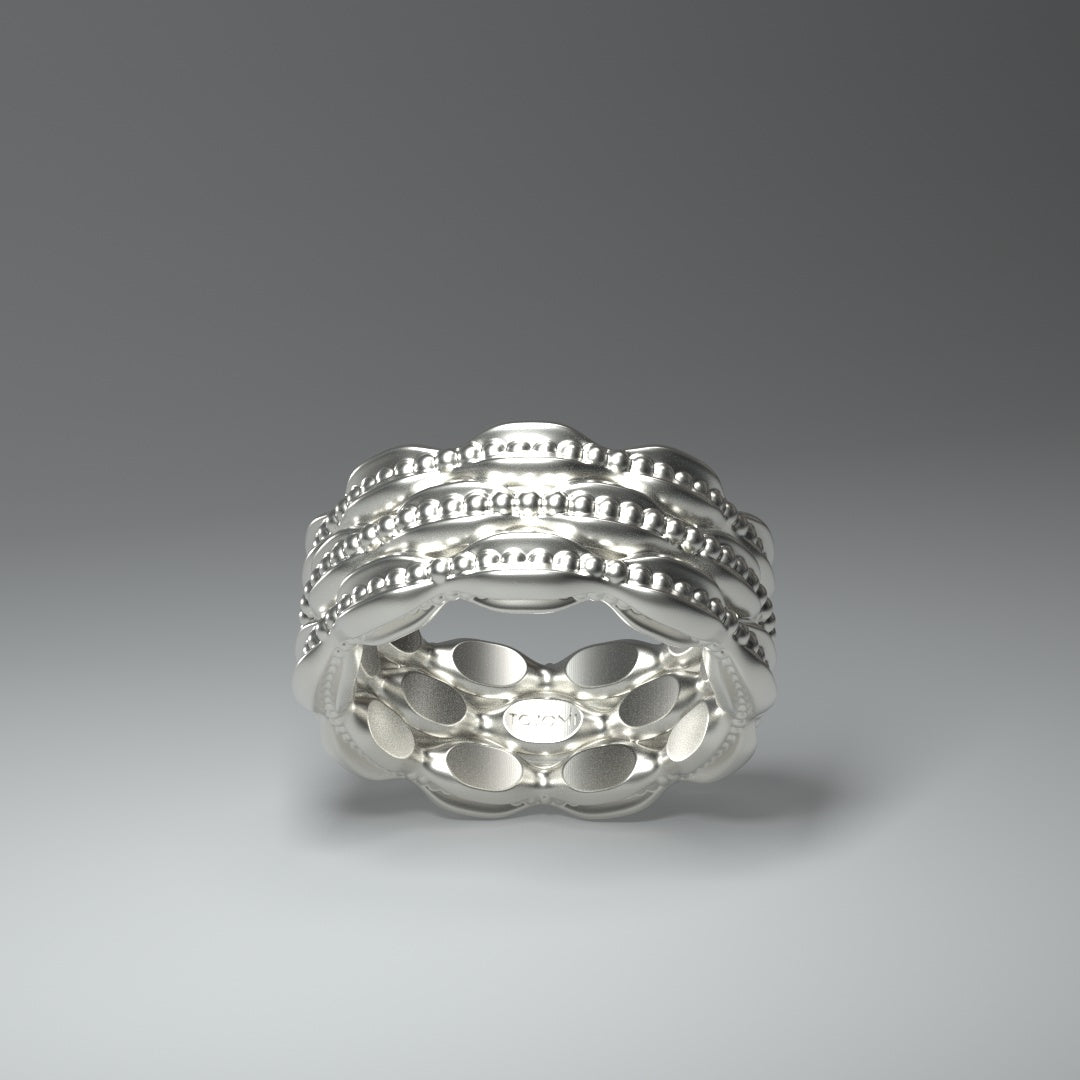 Breiter Silberring  | BAROQUEN TRIPLE