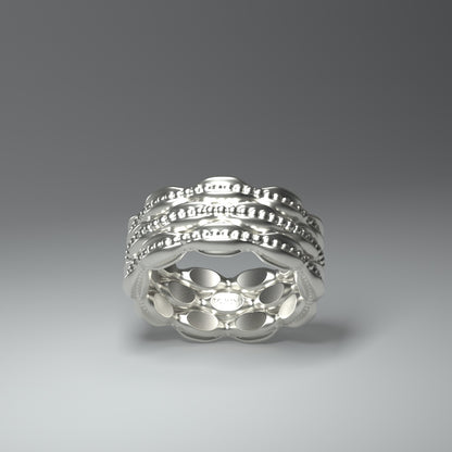 Breiter Silberring  | BAROQUEN TRIPLE