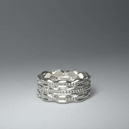 Breiter Silberring  | BAROQUEN TRIPLE