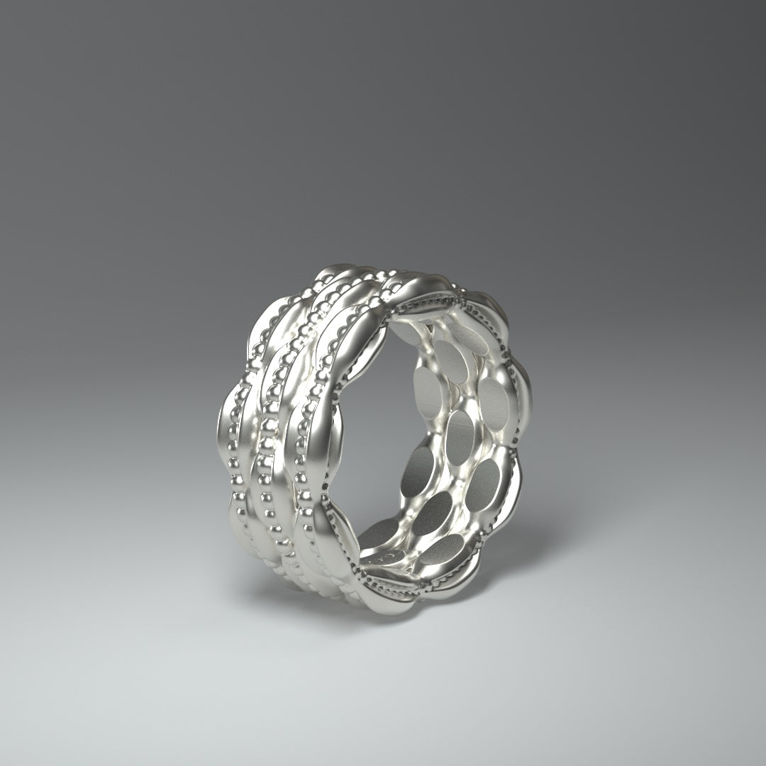 Breiter Silberring  | BAROQUEN TRIPLE