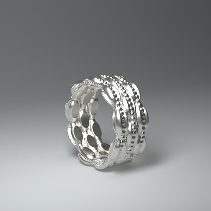 Breiter Silberring  | BAROQUEN TRIPLE