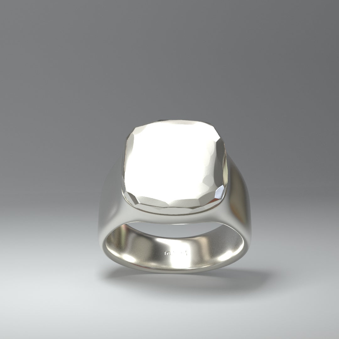 Siegelring silber | SQUARE & ROUGH