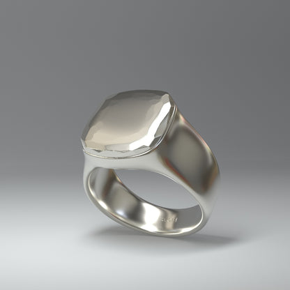 Siegelring silber | SQUARE & ROUGH