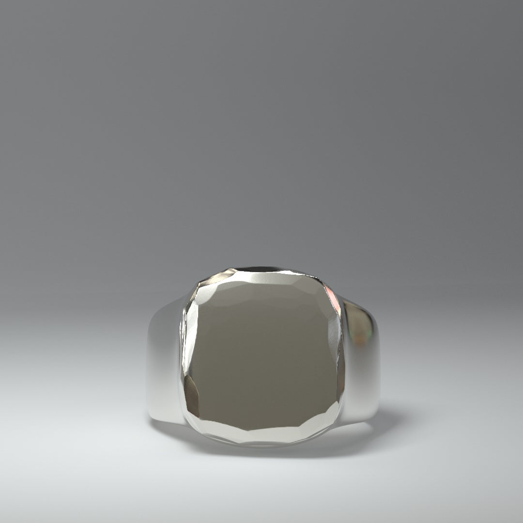 Siegelring silber | SQUARE & ROUGH