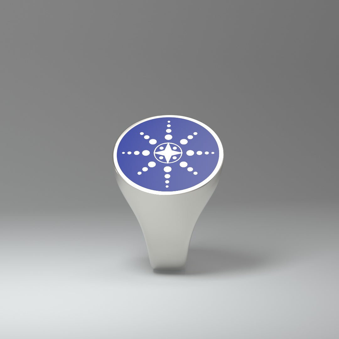 Anello con sigillo rotondo | SILVER STAR