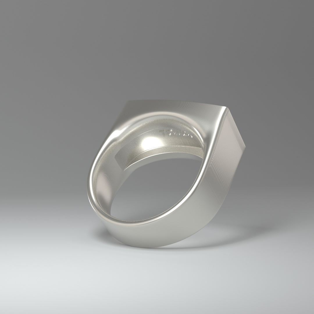 Siegelring | SILVER LINES (dunkelgrün)