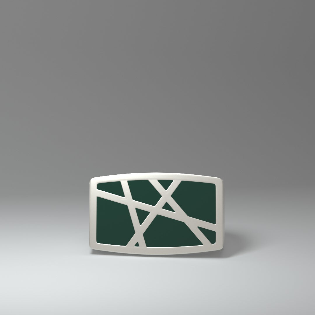 Siegelring | SILVER LINES (dunkelgrün)