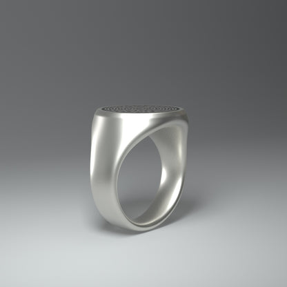 Anello con sigillo rotondo | LABIRINTO