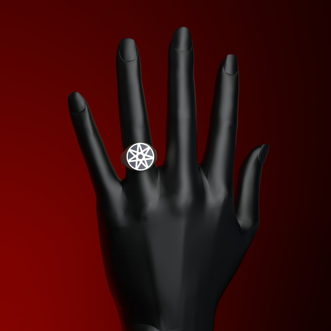 Anello con sigillo rotondo | Eptogramma