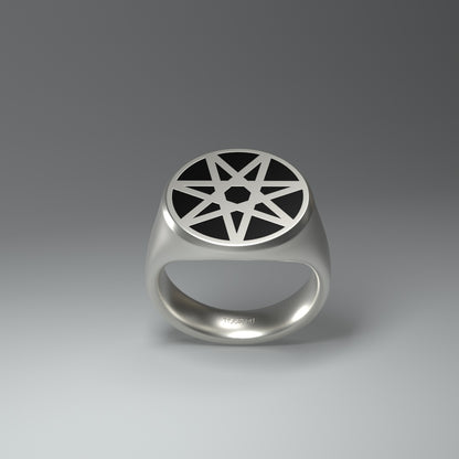 Anello con sigillo rotondo | Eptogramma