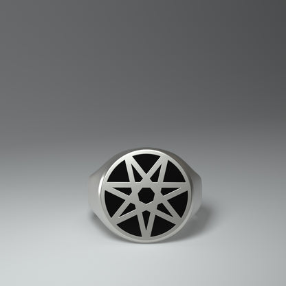 Anello con sigillo rotondo | Eptogramma