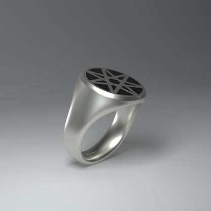 Anello con sigillo rotondo | Eptogramma