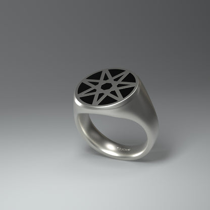 Anello con sigillo rotondo | Eptogramma