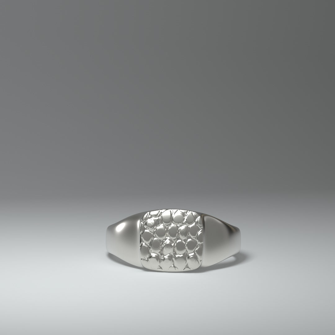 signet ring "croc"