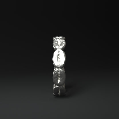  Anello in argento | GRANDI CHICCHI DI CAFFÈ IN ARGENTO