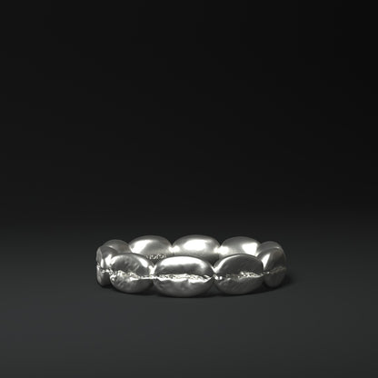  Anello in argento | GRANDI CHICCHI DI CAFFÈ IN ARGENTO