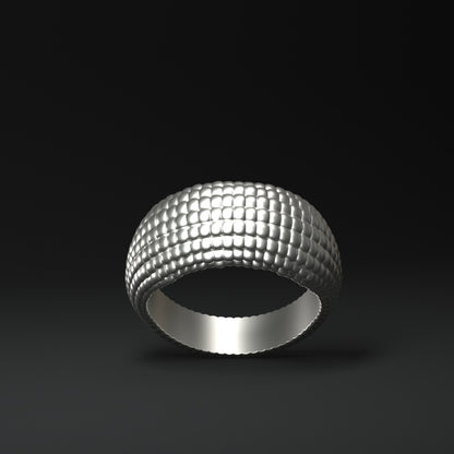 Wide silver ring | CORN