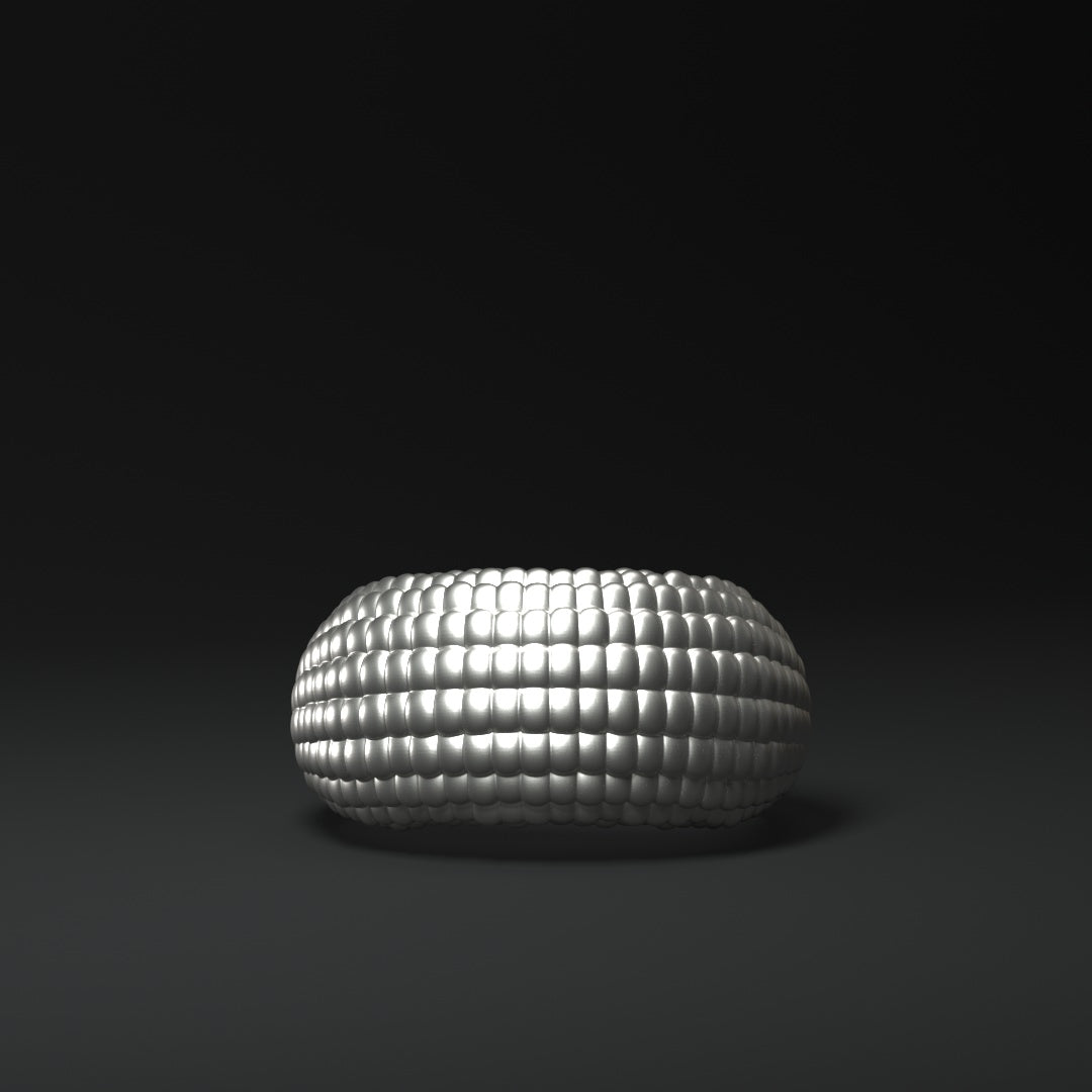 Wide silver ring | CORN