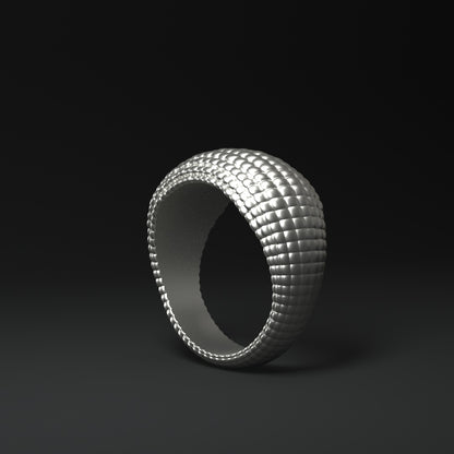 Wide silver ring | CORN