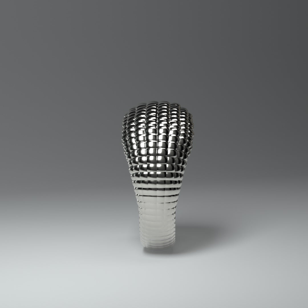 Wide silver ring | CORN