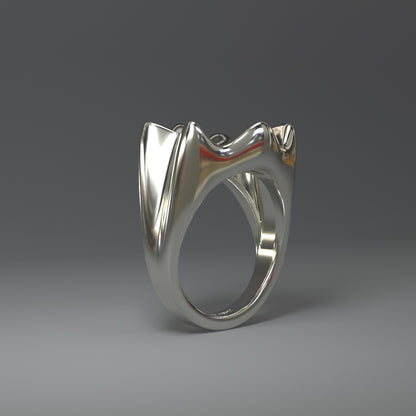 Grande bague en argent | CROWN SPLASH