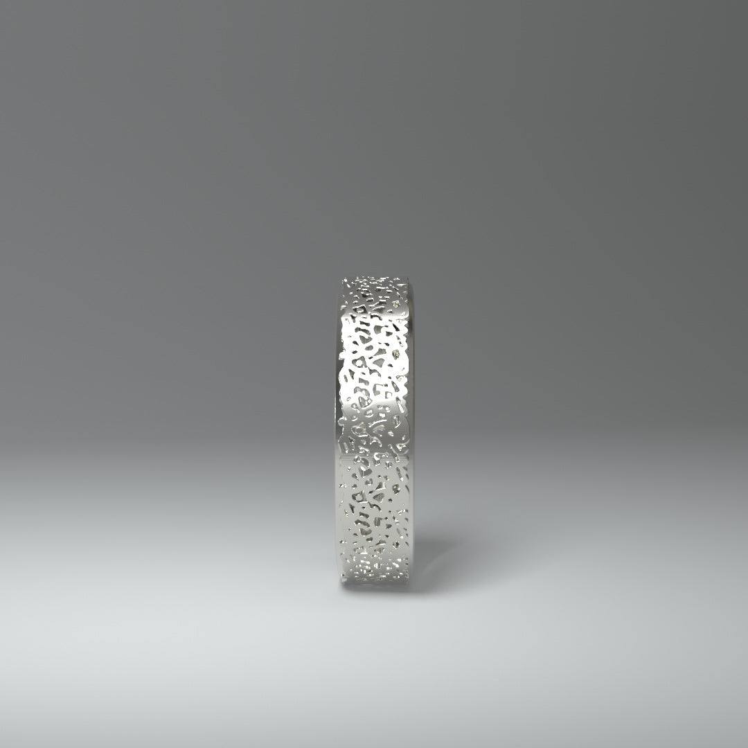 Anillo de banda de plata | RECORTE