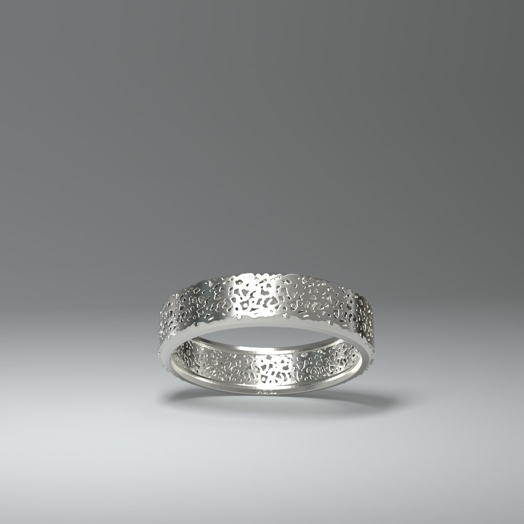 Anillo de banda de plata | RECORTE