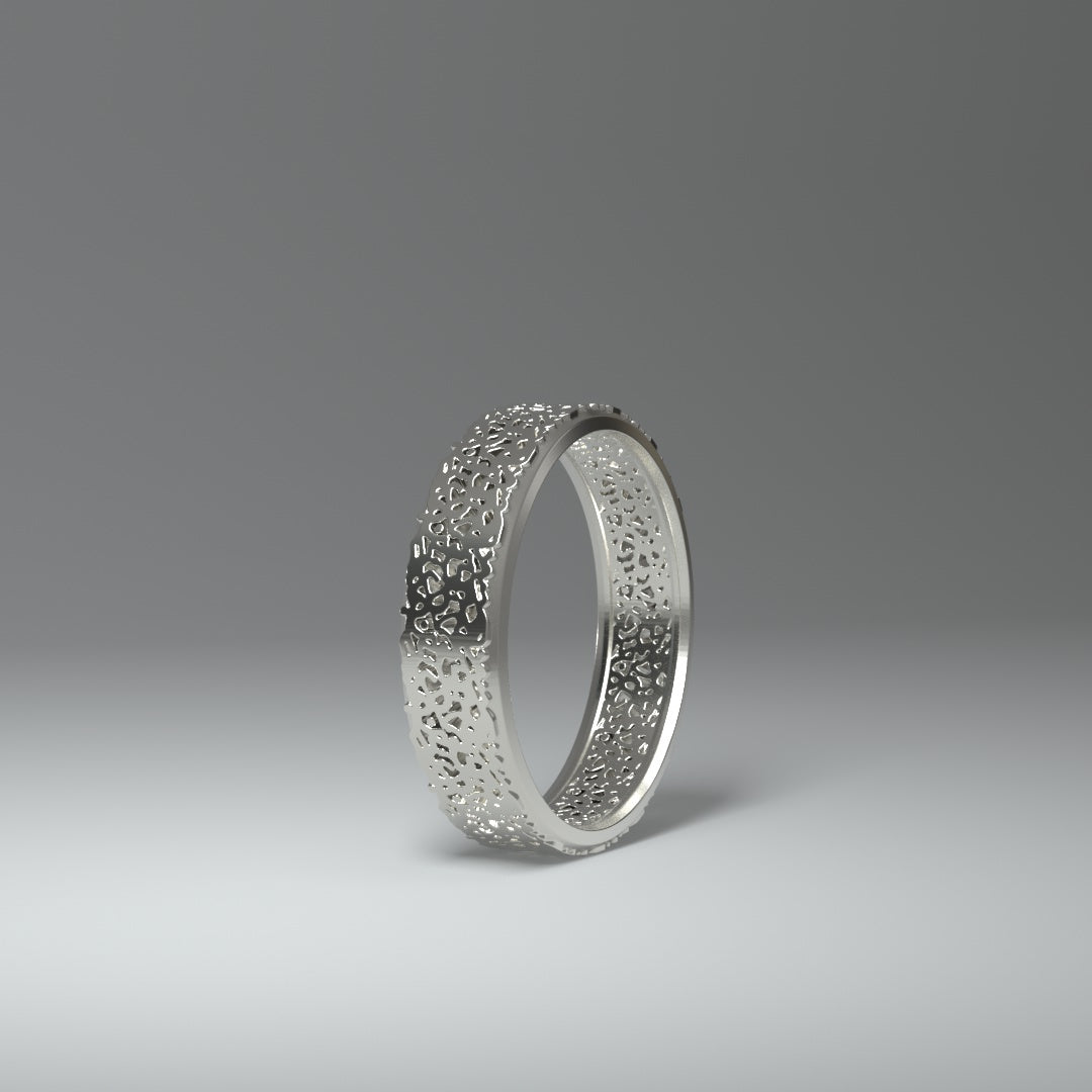 Anillo de banda de plata | RECORTE