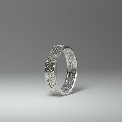 Anillo de banda de plata | RECORTE