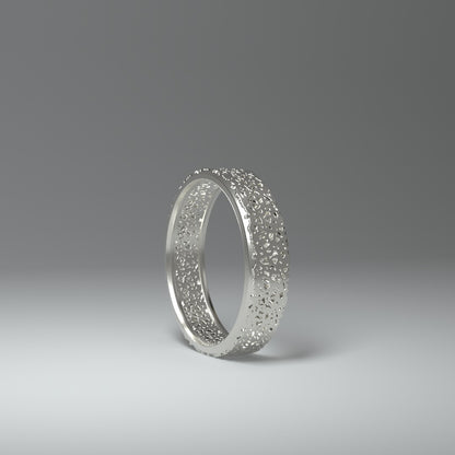 Anillo de banda de plata | RECORTE