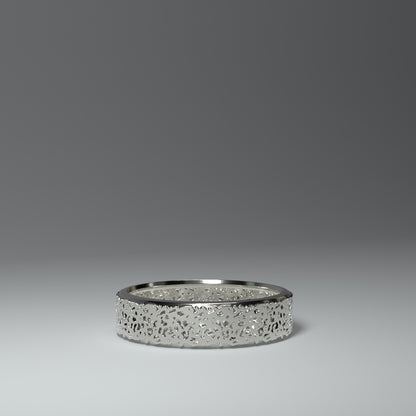 Anillo de banda de plata | RECORTE