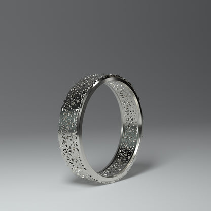 Anillo de banda de plata | RECORTE