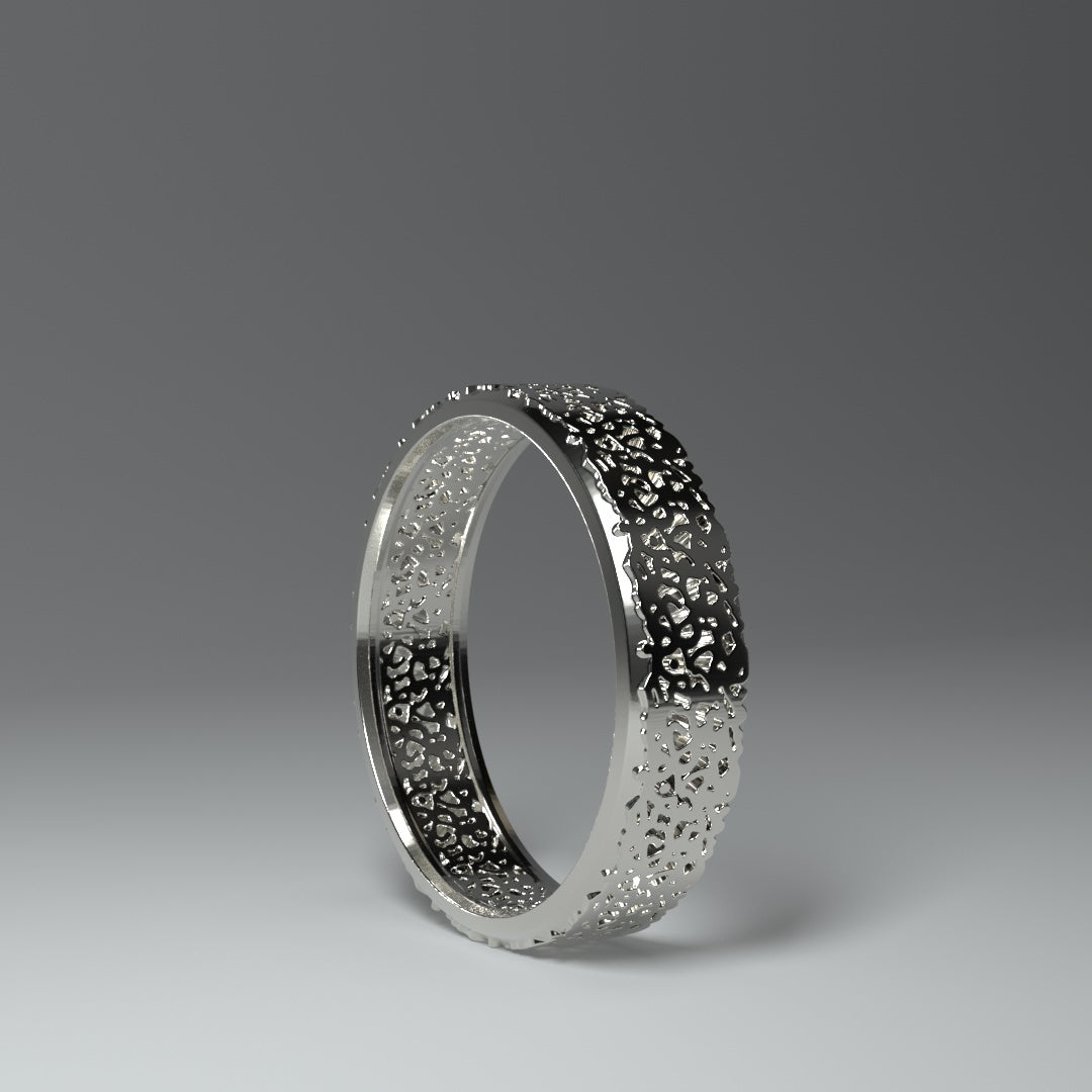 Anillo de banda de plata | RECORTE