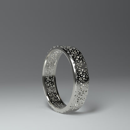 Anillo de banda de plata | RECORTE