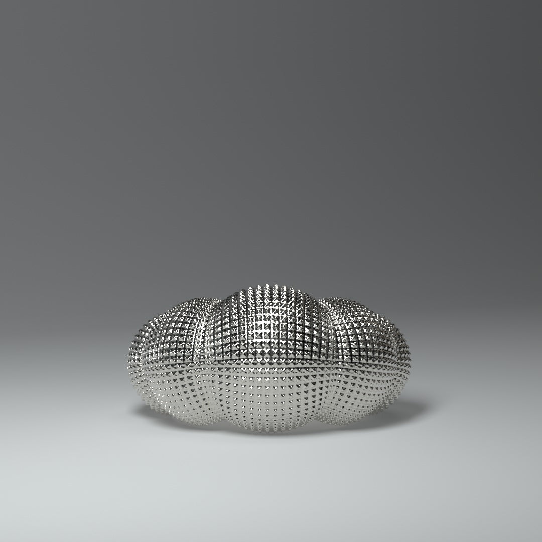 Anillo de plata con diseño llamativo | CÚPULAS ESTRUCTURADAS