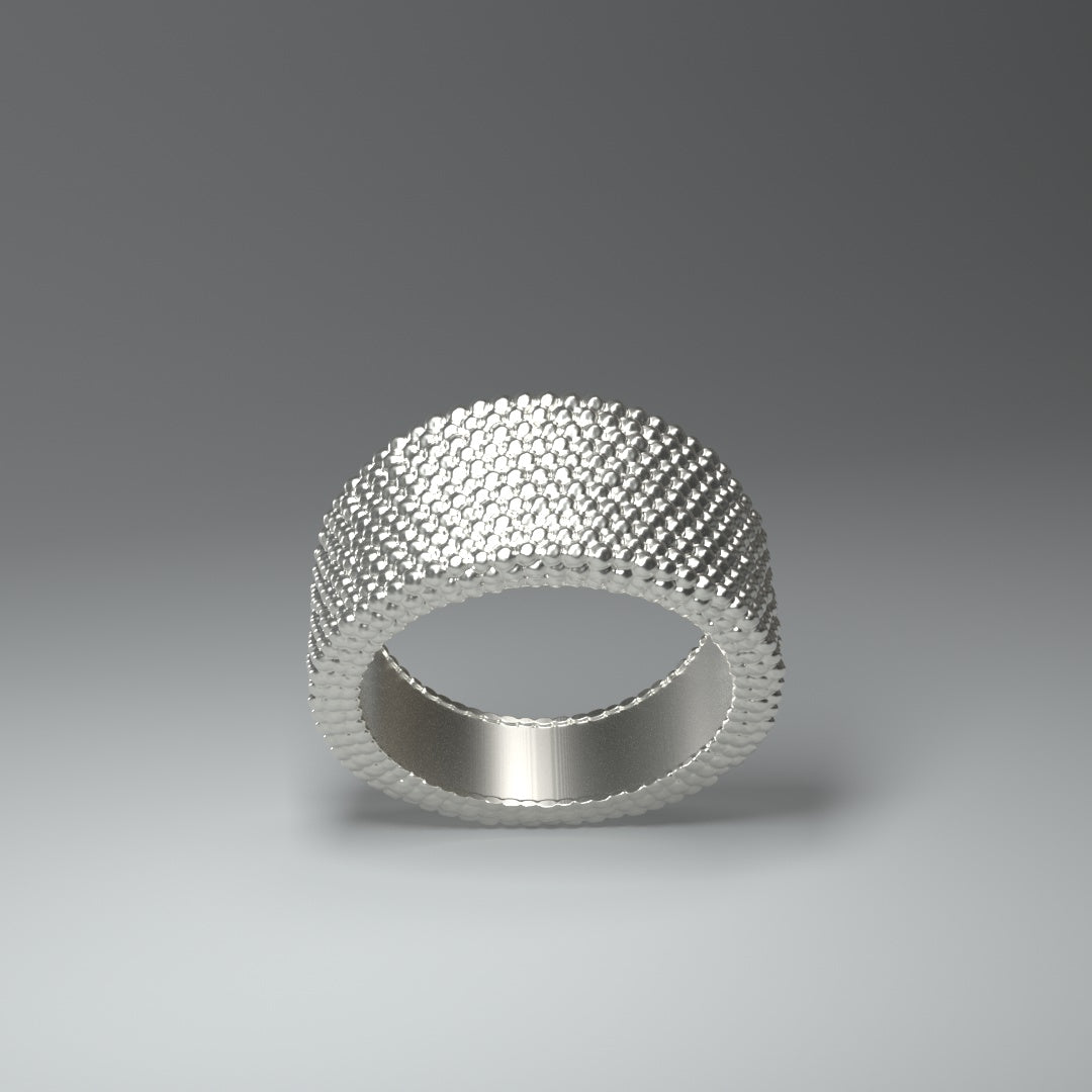 Bague large en argent | PETITES PÉPITES