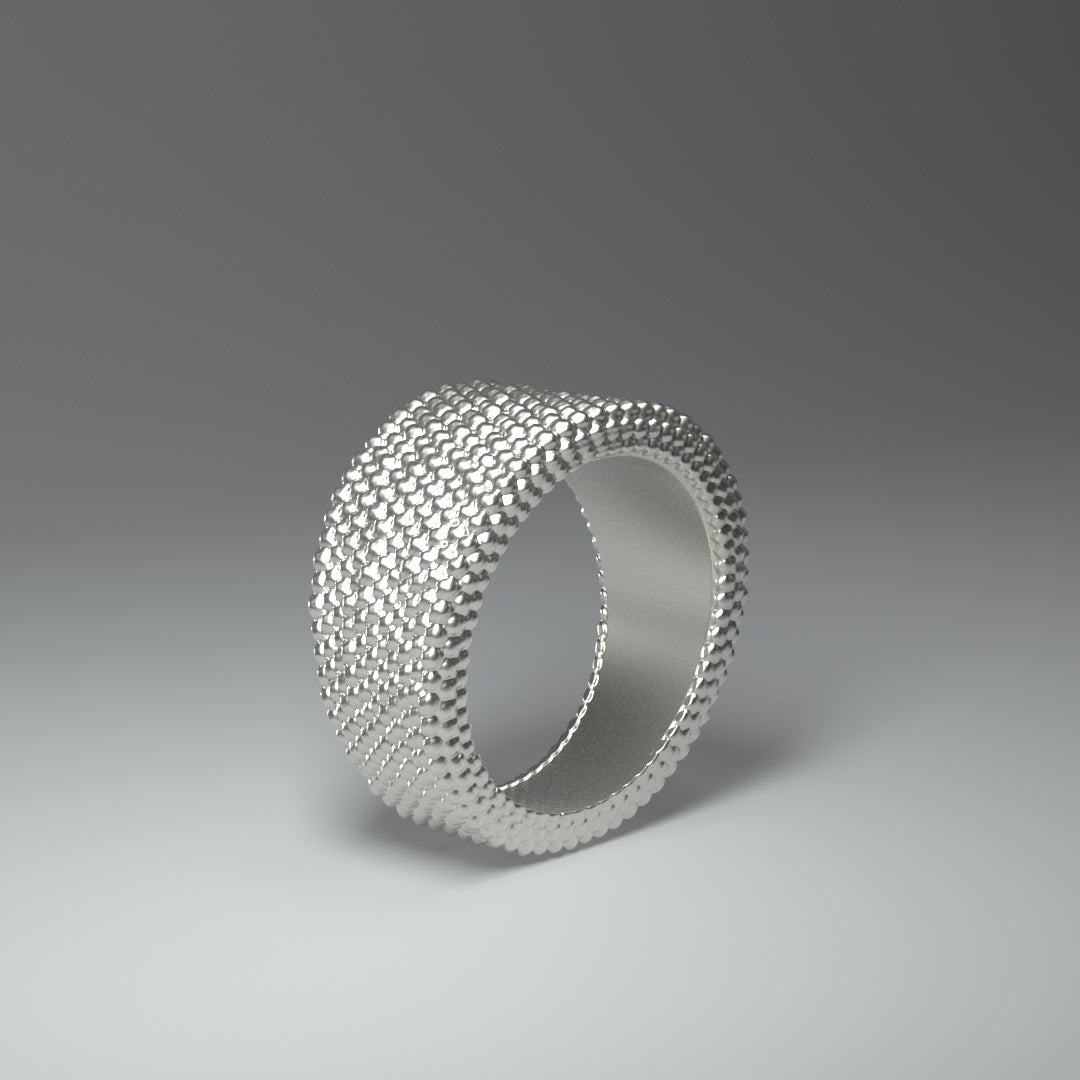 Bague large en argent | PETITES PÉPITES