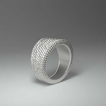 Bague large en argent | PETITES PÉPITES