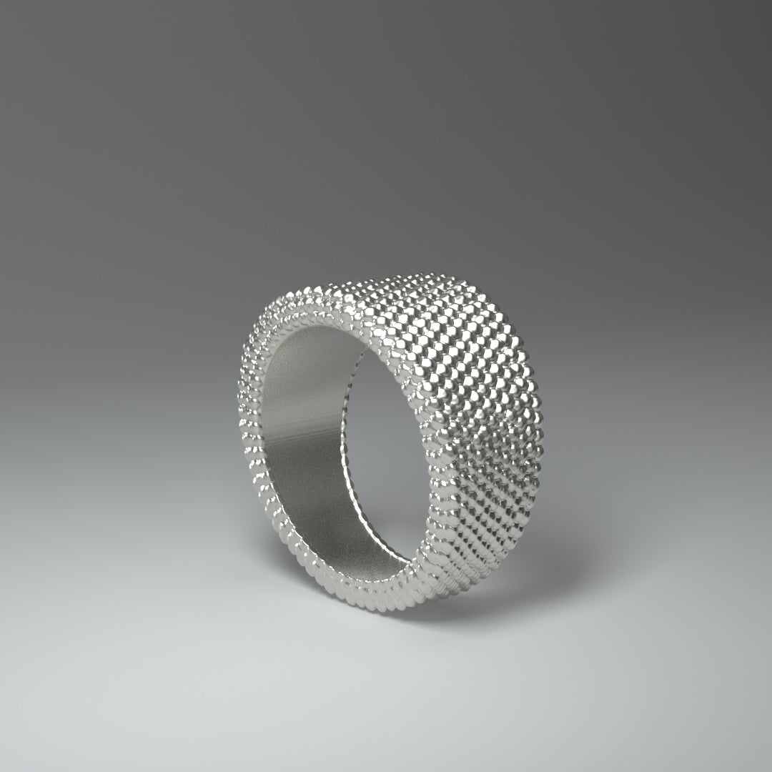 Bague large en argent | PETITES PÉPITES