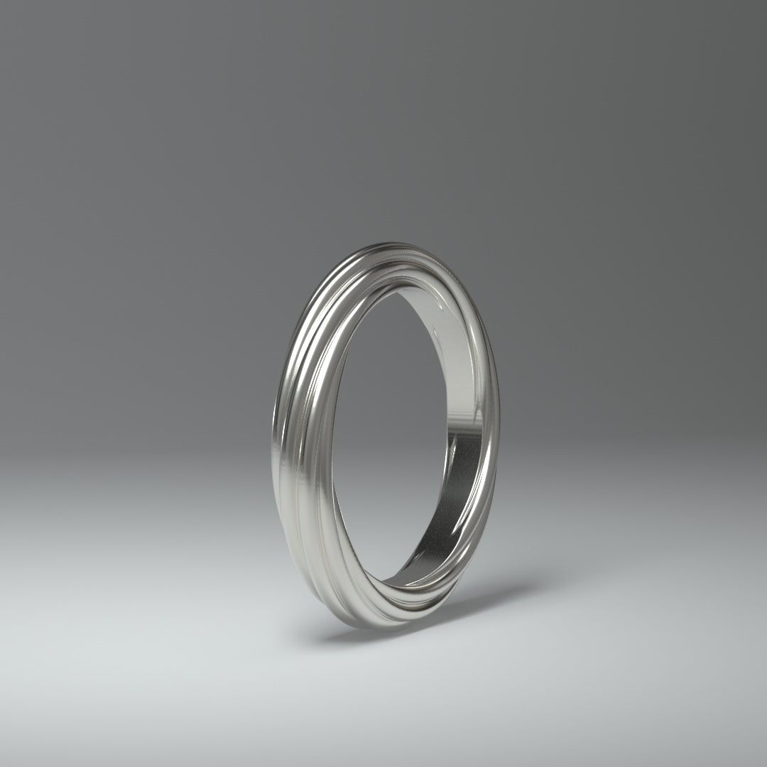  Bague étroite en argent | ANNEAUX INFINIS
