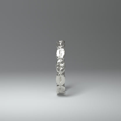 Silberring aus 13 silbernen Kaffeebohnen