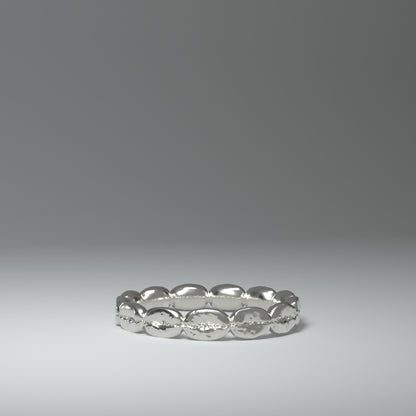 Silberring aus 13 silbernen Kaffeebohnen