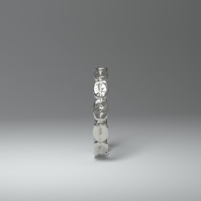 Silberring aus 13 silbernen Kaffeebohnen