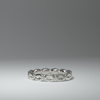 Silberring aus 13 silbernen Kaffeebohnen