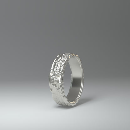  Anello a fascia in argento | NOISY TRAILS