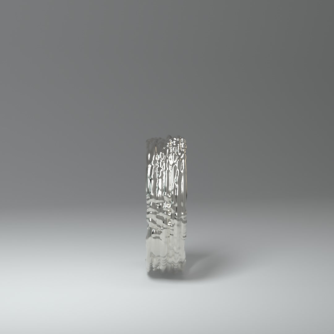  Anello a fascia in argento | NOISY TRAILS