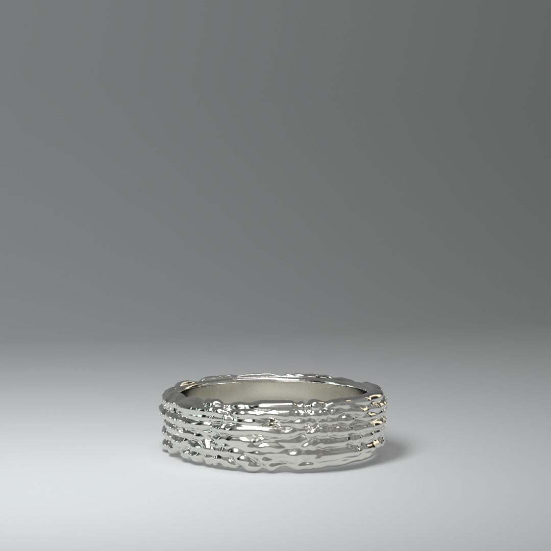  Anello a fascia in argento | NOISY TRAILS