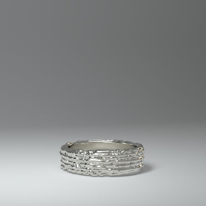  Anello a fascia in argento | NOISY TRAILS