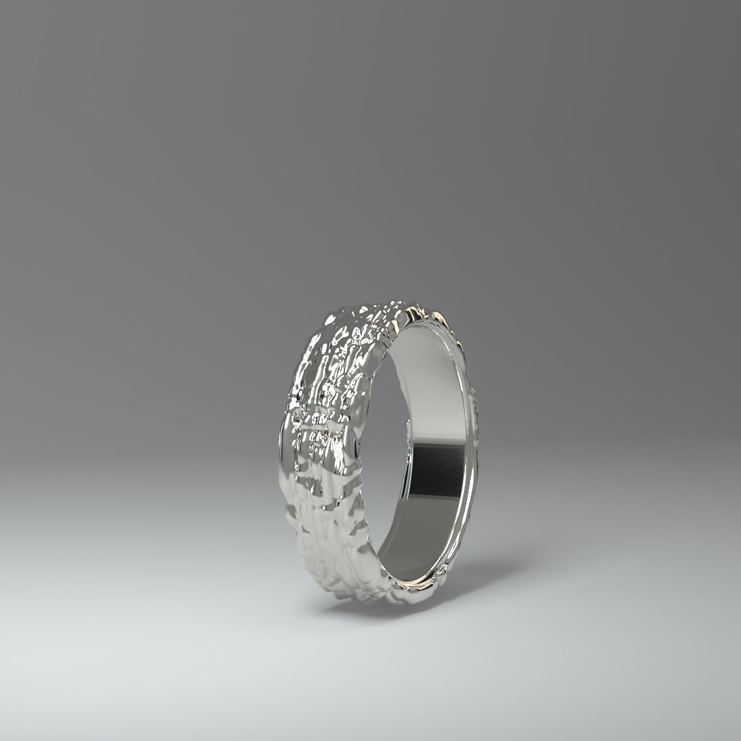  Anello a fascia in argento | NOISY TRAILS