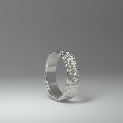  Anello a fascia in argento | NOISY TRAILS